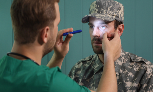 A vision examination
